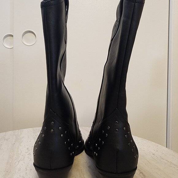 DV Dolce Vita Womens Karol Pull-On Studded Black From Macy’s C009 - Picture 4 of 7